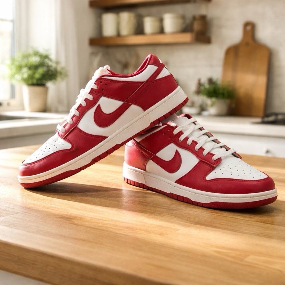 Size 12 Nike Mens Dunk Red "USC" Replacement Box Preowned